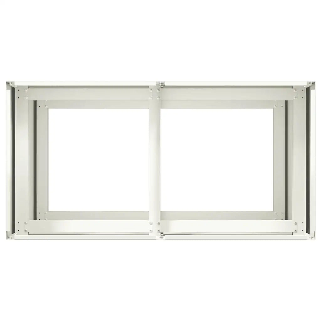Fioriera Bianca 80x40x80 cm in Acciaio Laminato a Freddo 860711