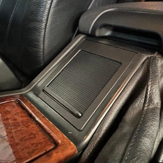 Deksel middenvaso per BMW E39 - 5 serie E39 coperchio scivolante - Cassetto di stoccaggio 3D flessibile ABS E39