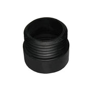 PROLUNGA WC DIRITTA IN GOMMA NERA- D. Est. 100 mm - Int. 95 mm- G.M.P- pezzi 1