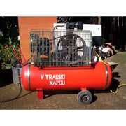 Trade Shop - Compressore Carrellato Diretto Coassiale 50 Lt Aria Compressa Motore Elettrico -