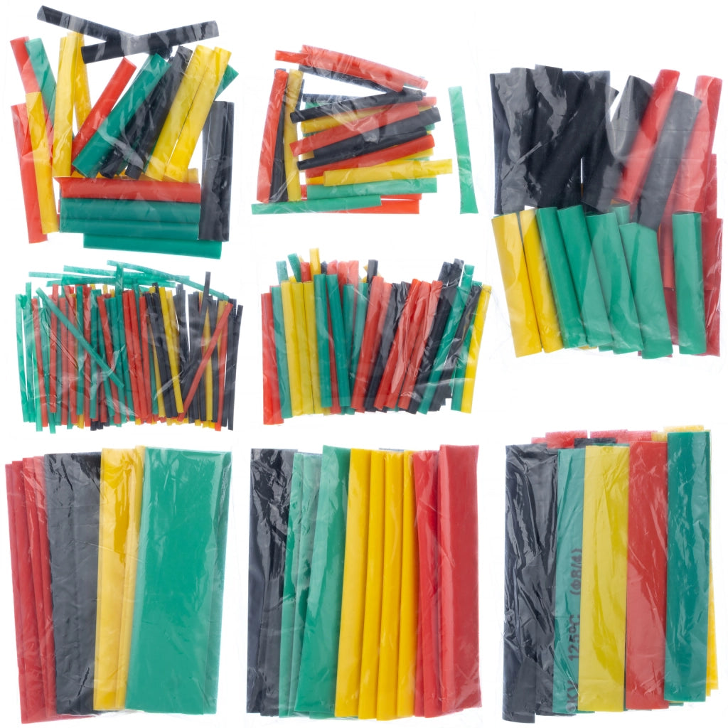 Set di Tubetti Termorestringenti Rosfix – 328 Pezzi | Poliolefina, 8 Dimensioni, 5 Colori