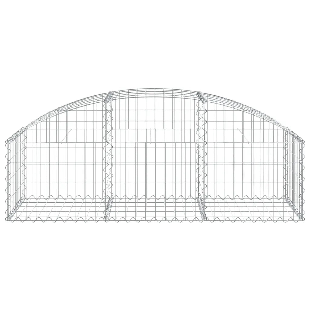 Cesto Gabbione ad Arco 150x50x40/60 cm Ferro Zincato 153452