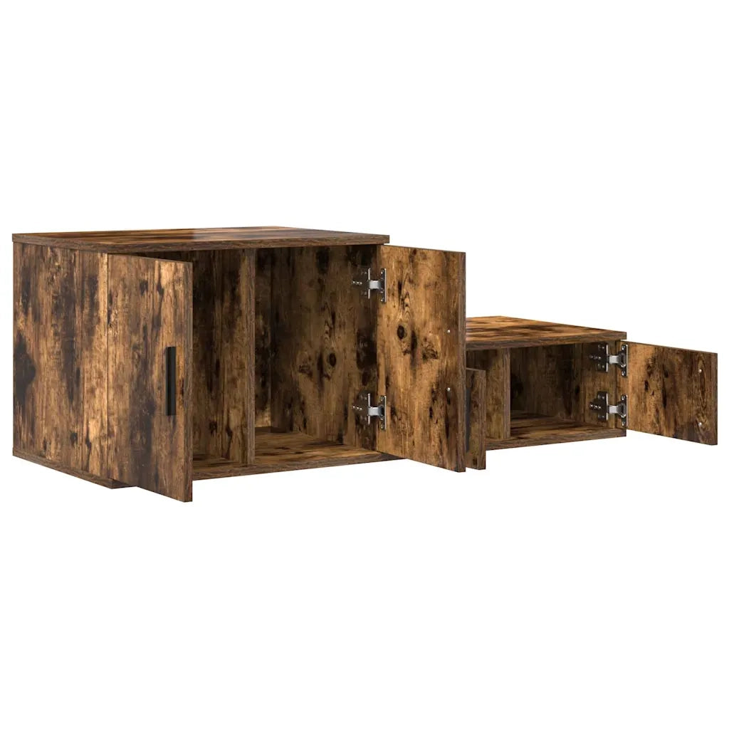 Armadio 2 pz Rovere fum¨¦ 103 x 41 x 40 cm Legno multistrato CFW7322395