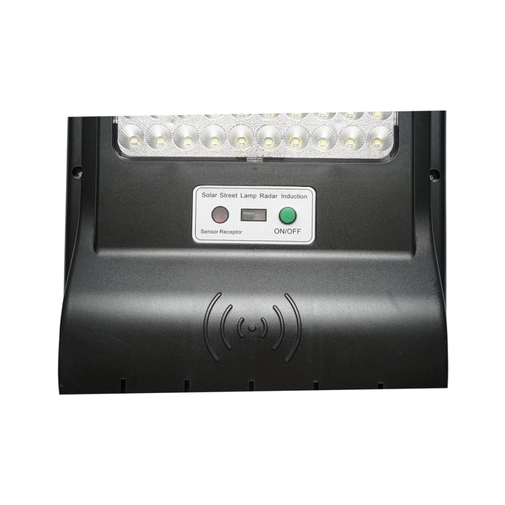 Lampada solare illuminazione stradale a LED 150W, IP65, 6500K con pannello solare, sensore di movimento, telecomando, montaggio su palo Breckner Germany