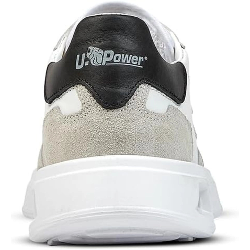 Sneakers bassa pelle helix bianco nero beige senza puntale antinfortunistico *** taglia- 40, confezione 1