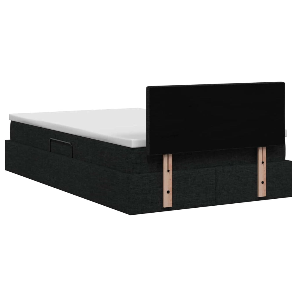 Letto con contenitore e materasso Nero 120 x 200 cm Velluto 3458615
