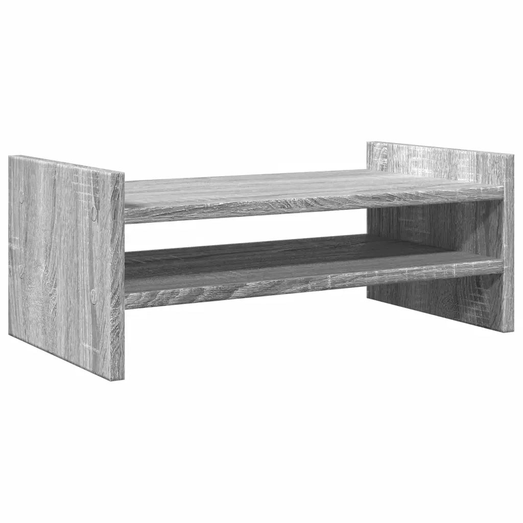 vidaXL Supporto Monitor Grigio Sonoma 50x27x20 cm Legno Multistrato
