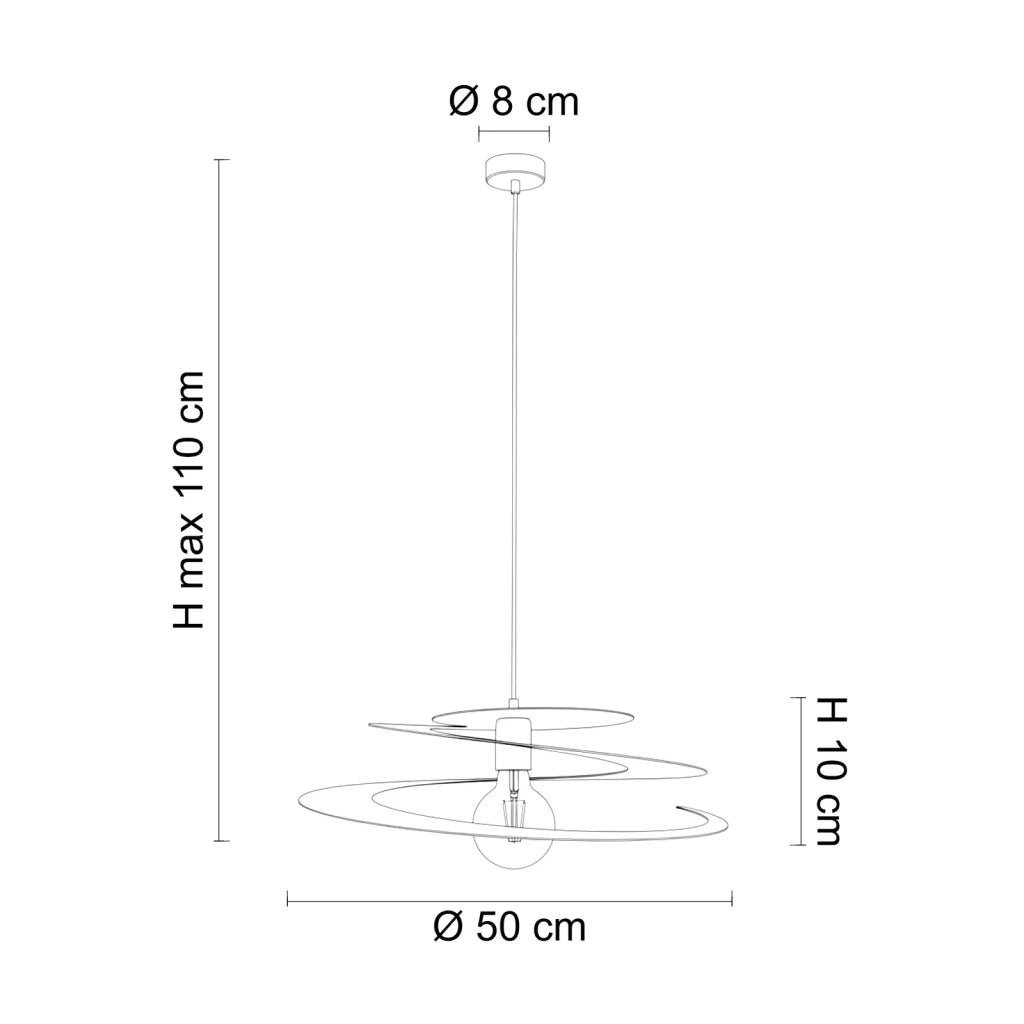 Sospensione Spring 1 Luce Rosa Altezza Regolabile Luceart Design