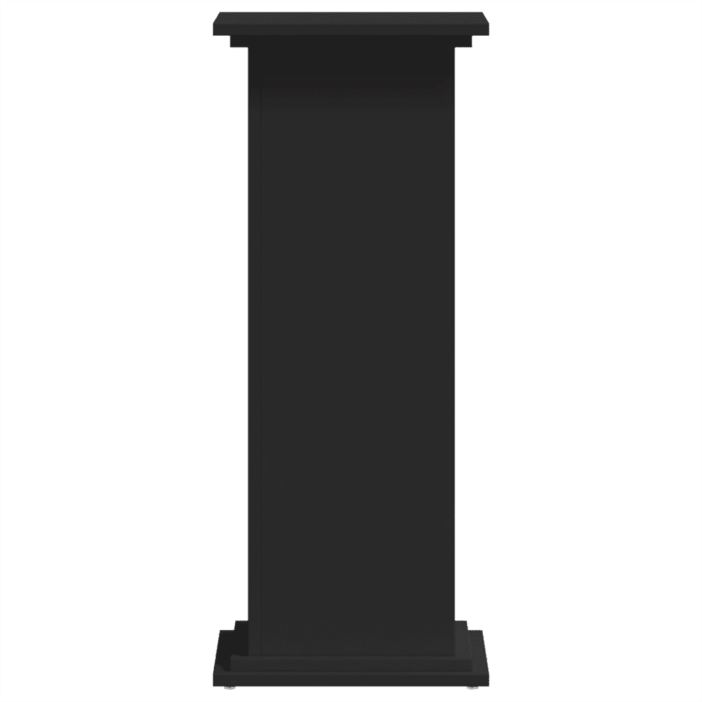 Supporto per Piante Nero 33x33x80 cm in Truciolato