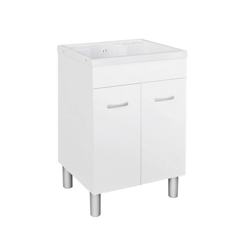 LAVATOIO IN NOBILITATO CON VASCA IN ABS- cm 60x60xH.90 (2 ante)- DH- pezzi 1