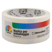 Nastro per Imballaggio Colorea Bianco 36 Pezzi 48 x 66 mt