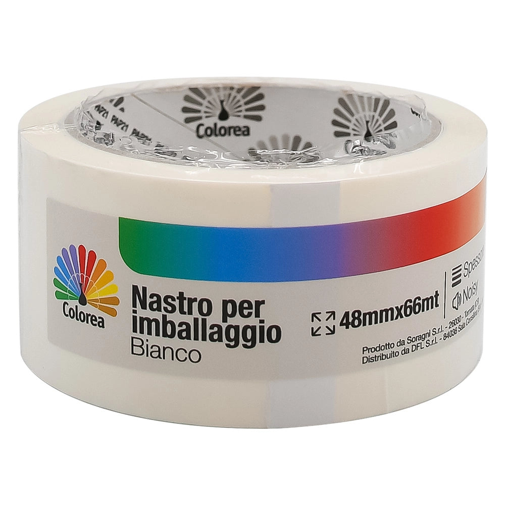 Nastro per Imballaggio Colorea Bianco 36 Pezzi 48 x 66 mt