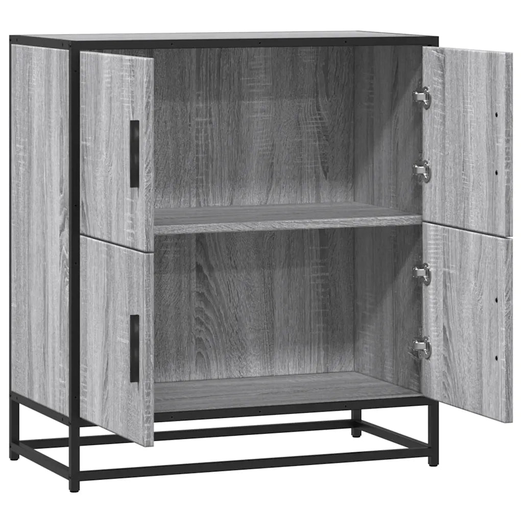 Credenza Grigio Sonoma 68x35x76 cm in Legno Multistrato