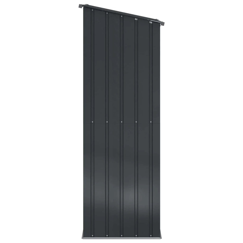 Casette da giardino Antracite 140,5 x 74 x 200 cm Metallo
