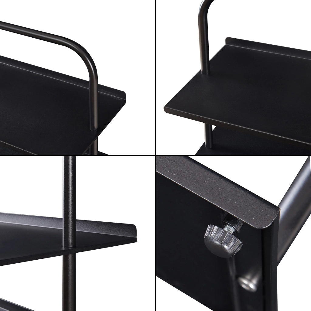 Scaffale Portascarpe Poytya Scarpiera a 5 Livelli 119 x 60 x 32 cm - Nero [en.casa]