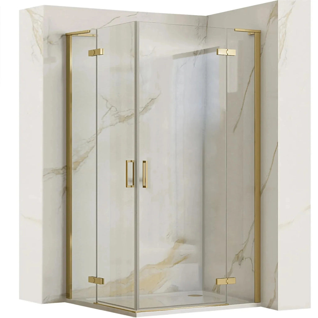 Cabina Doccia Rea Hugo 100x100 Gold Brush