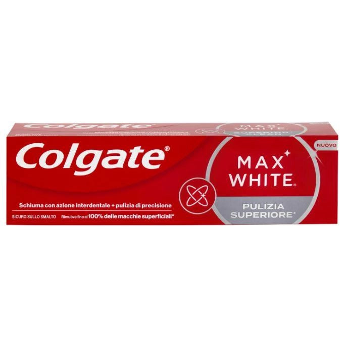 COLGATE DENTIFRICIO SBIANCANTE MAX WHITE PULIZIA SUPERIORE 75 ML