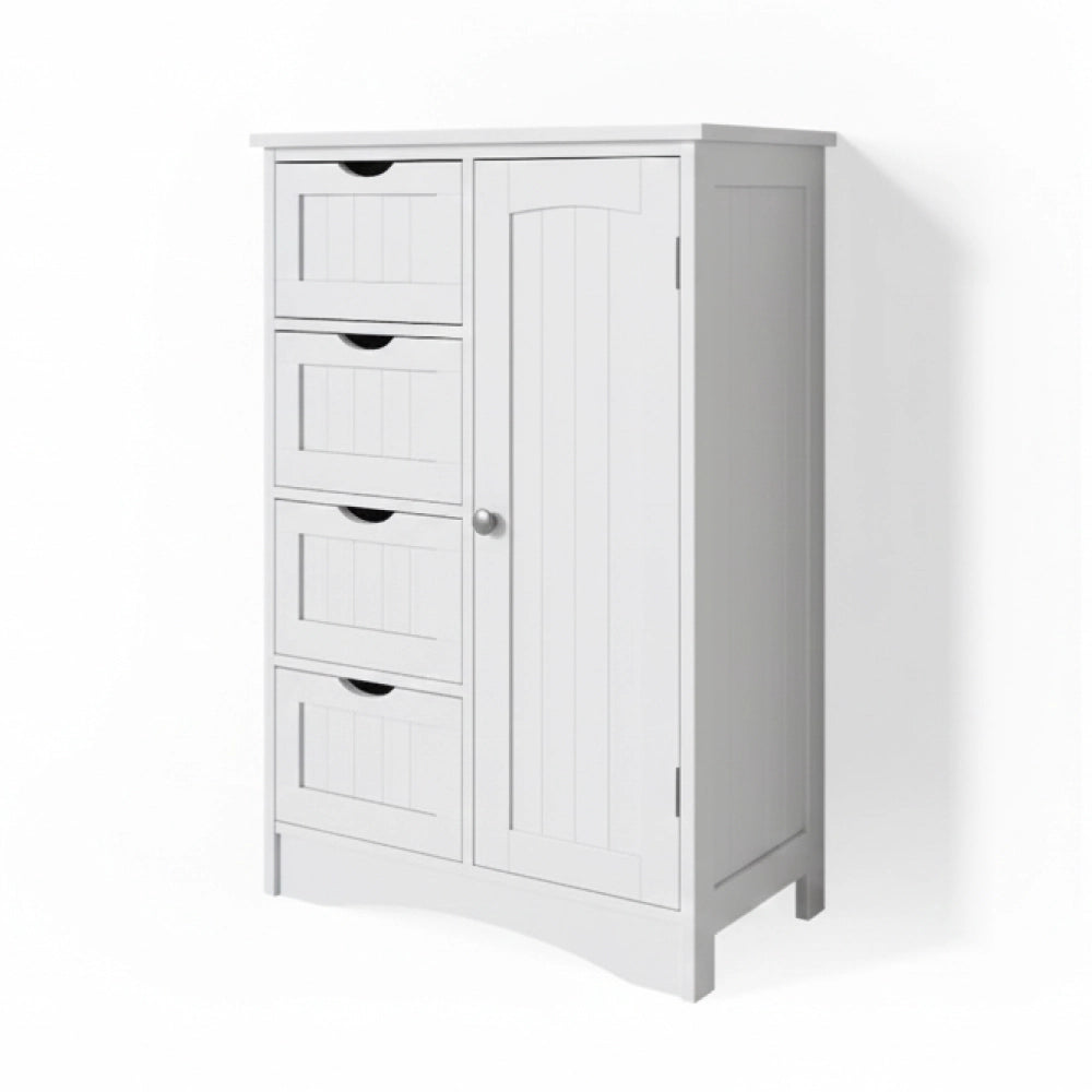 Vicco Cassettiera da bagno Bianco 55 x 81 cm