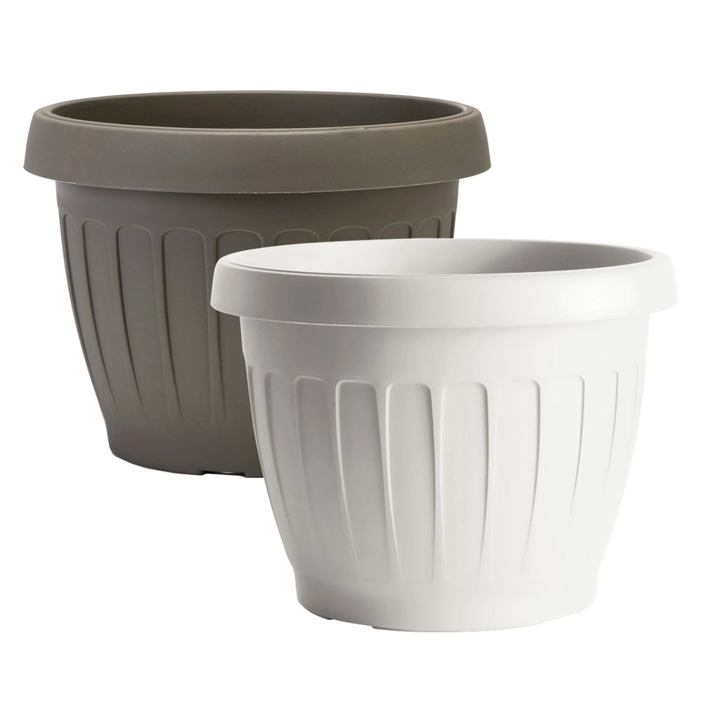 Vaso tondo cappuccino ø 35 x h. 26 cm