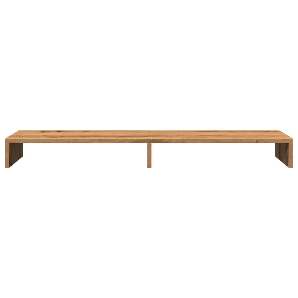 Supporto per monitor mobile da scrivania fatto a mano 100 x 27 x 10 cm legno ingegnerizzato marrone 02_0044909