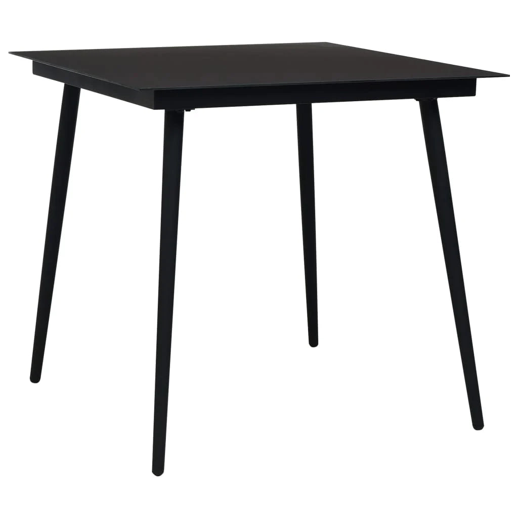 Set da pranzo da esterno 5 pezzi in corda di cotone e acciaio nero 02_0014656