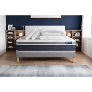 Pacchetto letto completo - Materasso 180x200cm + Box spring con doghe (in kit) + 2 cuscini + Piumino - Actilatex Confort