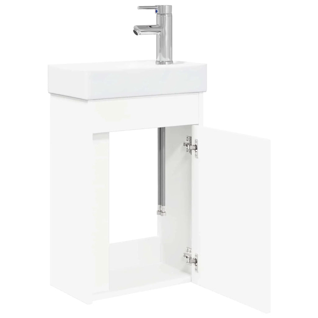 Mobile bagno con rubinetto Bianco 40,5 x 22,5 x 62 cm