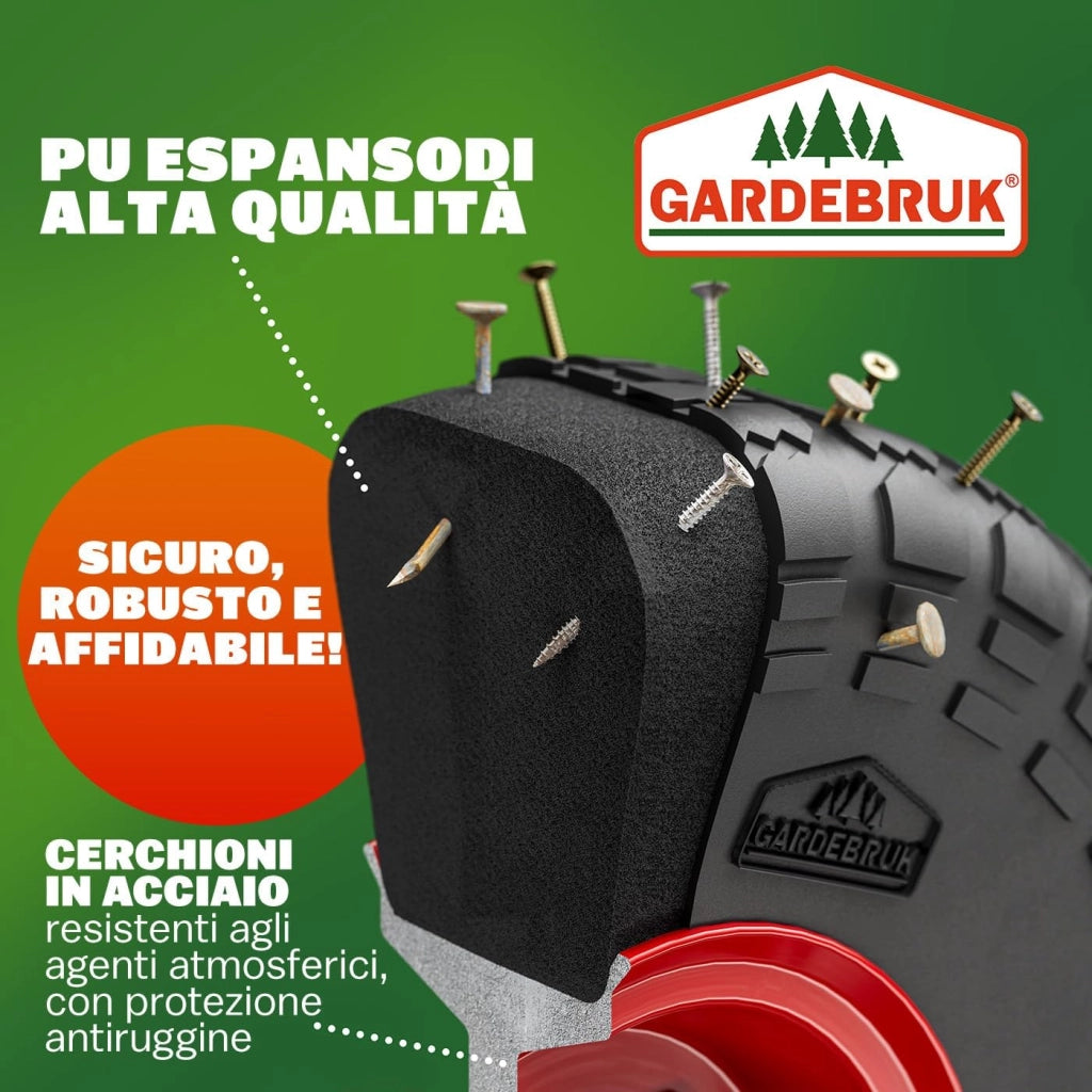 ® Carrello Portapacchi Pneumatici in Gomma Piena PU Pieghevole 200 kg in Acciaio Carrellino da Trasporto
