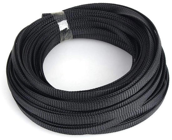 Cavo a spirale espandibile - 10 mm - Alta densità - Caratteristiche di resistenza al taglio - Flessibile - 10 metri - Protezione cavo
