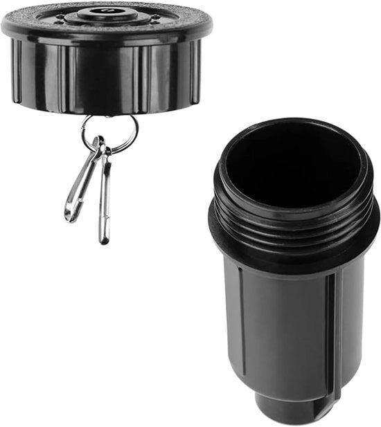 Testa di Asse D'Acqua con Cassetto Segreto - Porta Chiavi - Esterno - Giardino - Cassetto Nascosto - Impermabile - Resistente alla Corrosione - Resistente agli Impatti