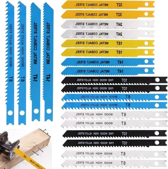 Set di lame a sega reciproca da 30 pezzi per legno e metallo - lame a sega veloci con accessori