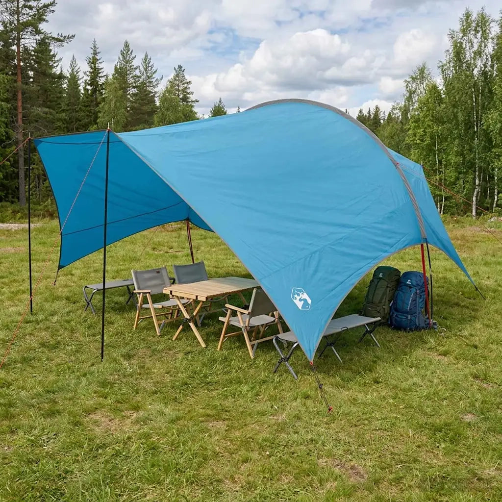 Telo da campeggio resistente all'acqua Blu 550 x 400 x 230 cm 42028592