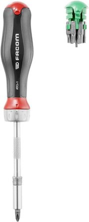 ATCL.1PB - Cricchetto per punte protwist con 15 punte, manico ergonomico bi-materiale, cricchetto 45 denti di alta qualità