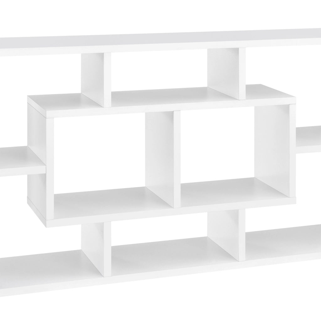 Mensola da Parete Saputit a 8 Scomparti Aperti 85 x 16 x 48 cm - Bianco [en.casa]