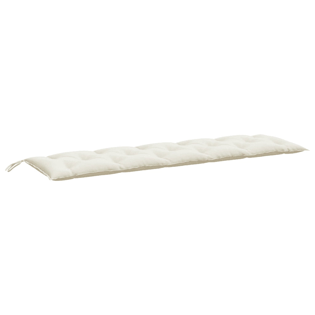 Cuscini Panca Giardino 2pz Crema Mélange 180x50x7 cm Tessuto 4002621
