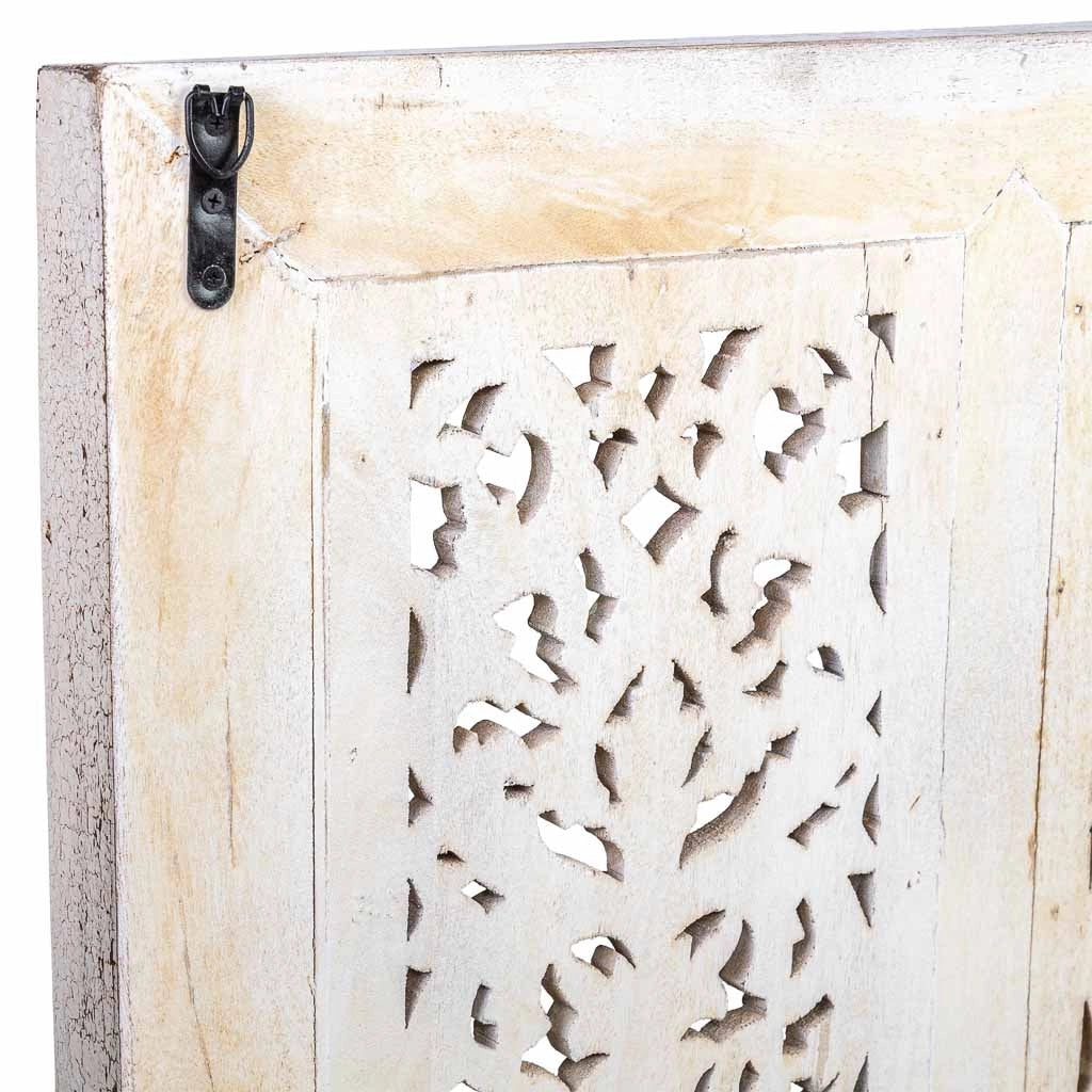 Pannello in legno intagliato 74x5x103