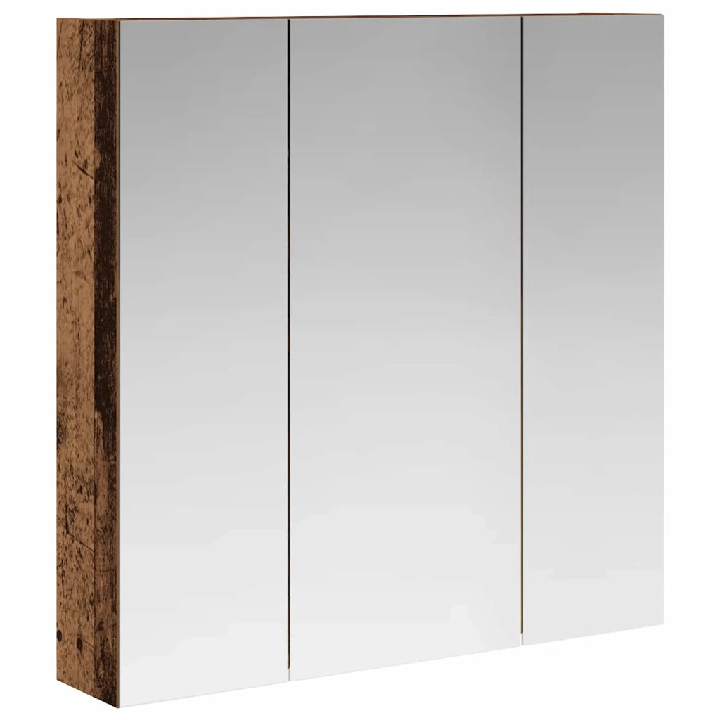 Mobiletto per specchio da bagno Legno vecchio 70 x 14,5 x 70 cm