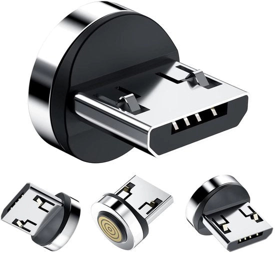 Adattatori magnetici per cavi Micro USB per dispositivi Android (4 pezzi) - Adattatore magnetico per cavi di rete per dispositivi cellulari