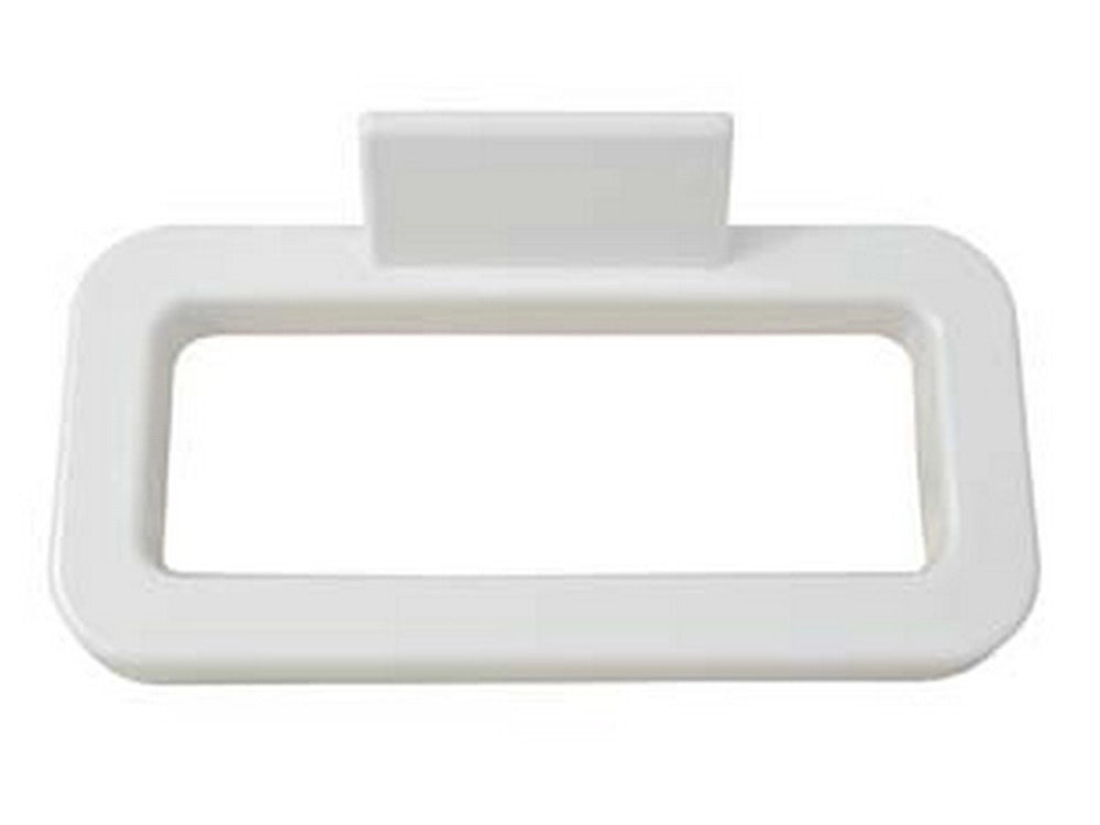 1blister portasciugamani anello in plastica bianco - cm.17x18 blister pz.1 cod:ferx.fer257589