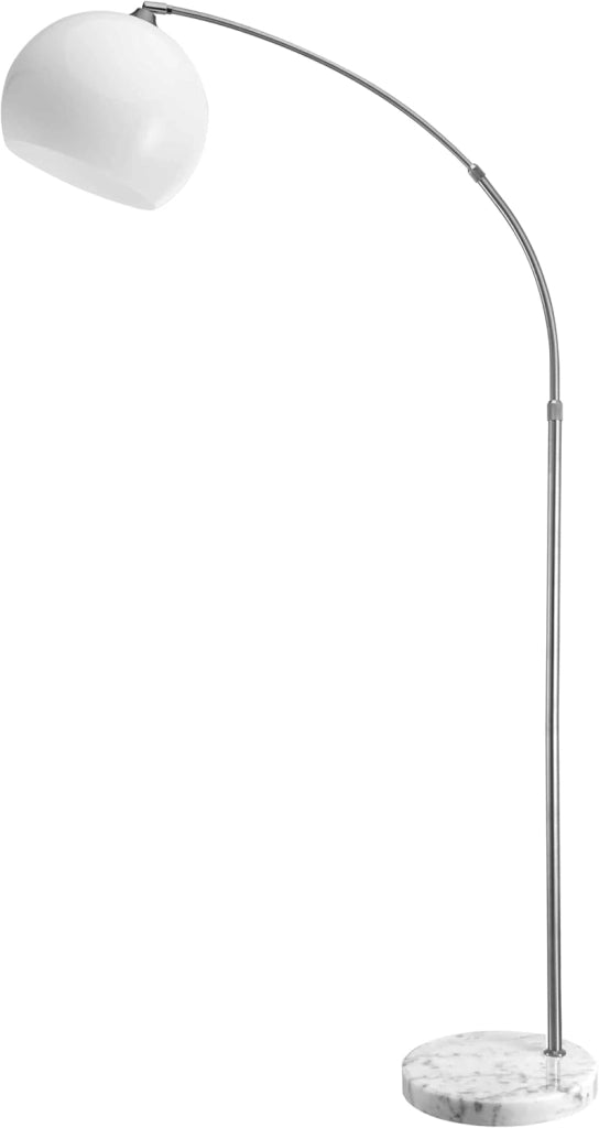 Lampada da Terra Altezza Regolabile 190-210 Base Marmo Acciaio Inox Piantana ad Arco Orientabile Salotto Soggiorno