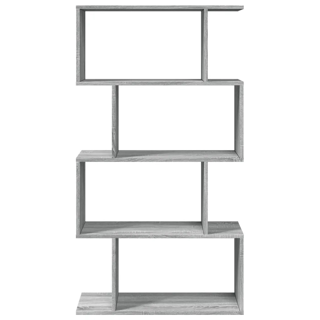 Libreria 4 Ripiani Grigio Sonoma 70x24x129 cm in Truciolato 858107