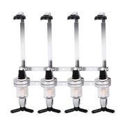 Dispensatore di alcol per 4 bottiglie - Stile bar - Posizionamento su parete o pavimento - Dispensatore di drink per 30 ml