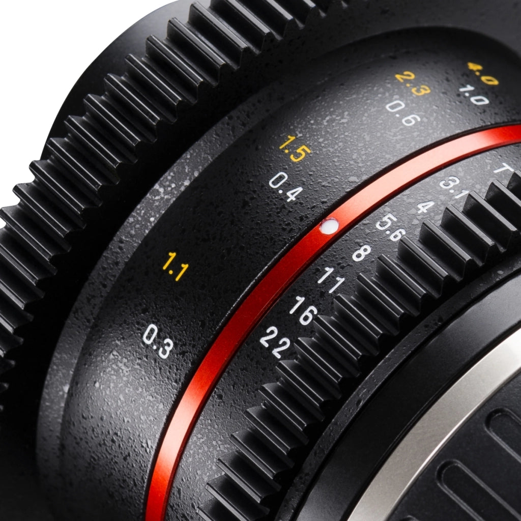 Walimex Pro 8mm 1:3.1 VCSC obiettivo Fish-Eye per foto e video (angolo di campo di 180 gradi, lenti MC, grande profondità di campo, apertura continua) per baionetta per obiettivi Sony E-mount nero
