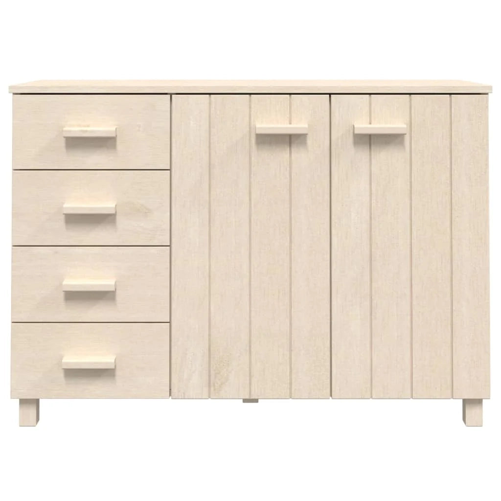 Credenza buffet cassettiera mobile contenitore organizer cucina soggiorno soggiorno 113 x 40 x 80 cm legno massello di pino marrone 02_0032172