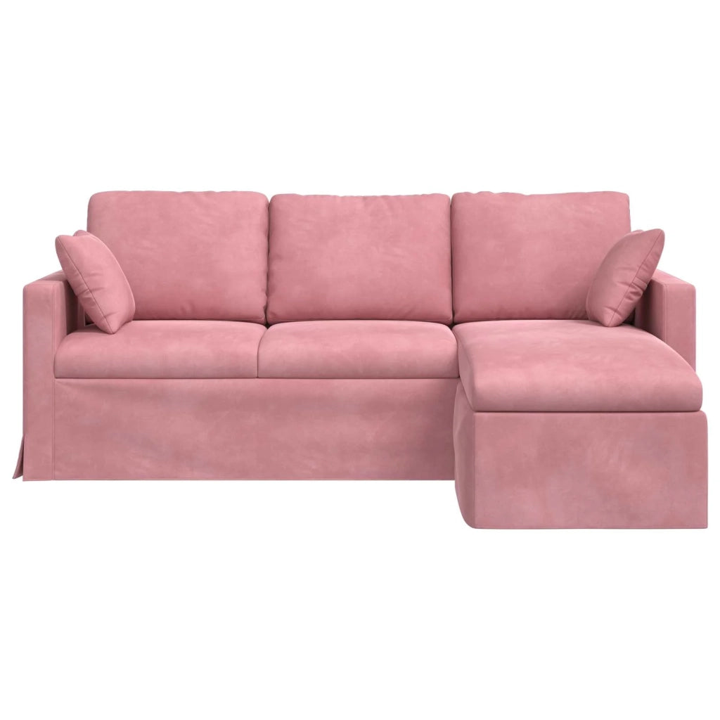 Divano Rosa 198 x 134 x 80 cm Velluto 42024462