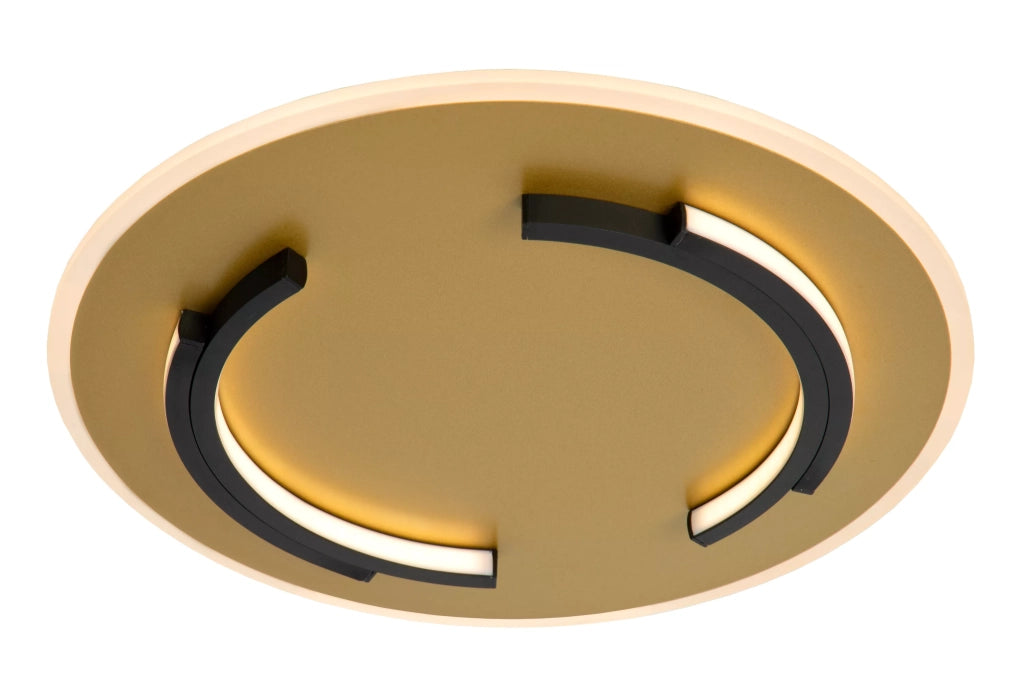 Plafoniera LED Lucide Andreas 39,6cm 30W ottone rotonda