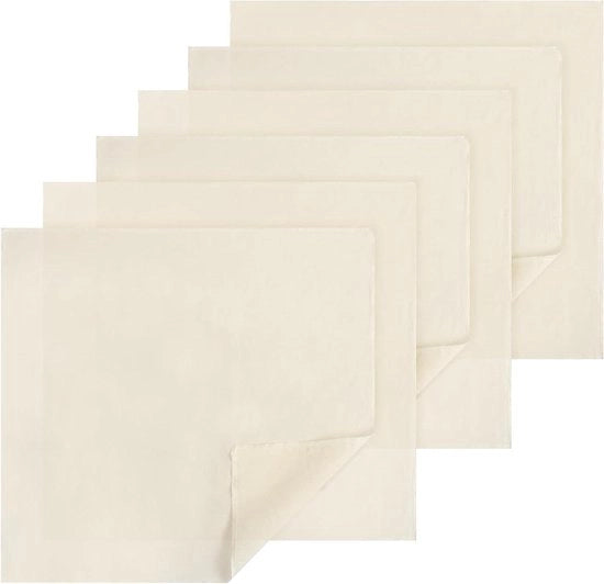 6 set di setole di cotone per filtraggio 50x50cm - filtro per cibo - tovagliolo quadrato non blecato - per cucina, cottura, sappudding, caffè tofu.