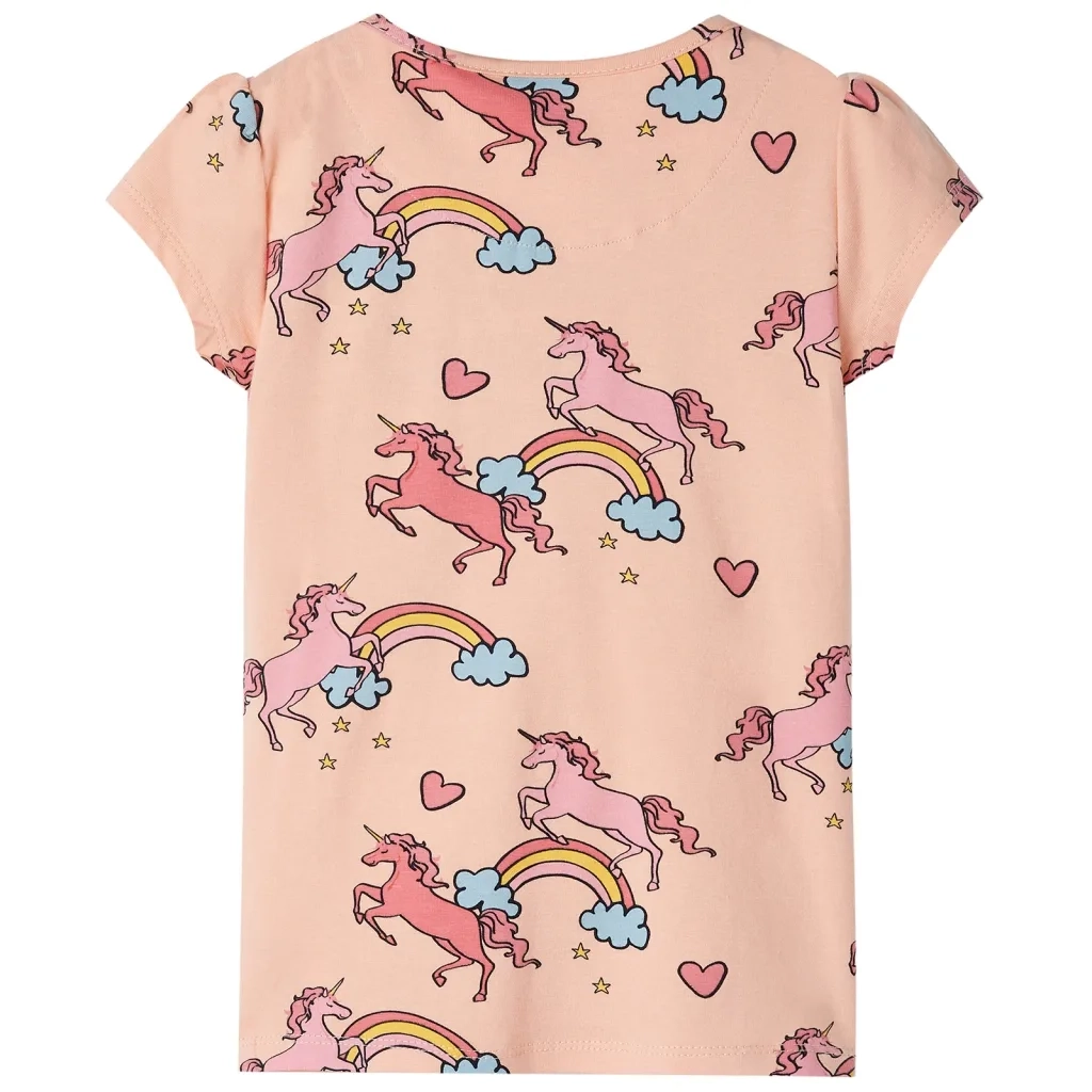 Pigiama da Bambina a Maniche Corte Arancione Chiaro 104 CFW5913241