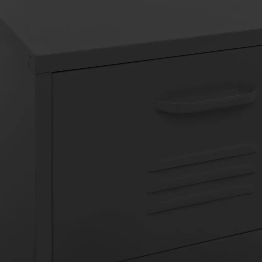 Armadietto Nero 42,5x35x101,5 cm in Acciaio cod mxl 40890