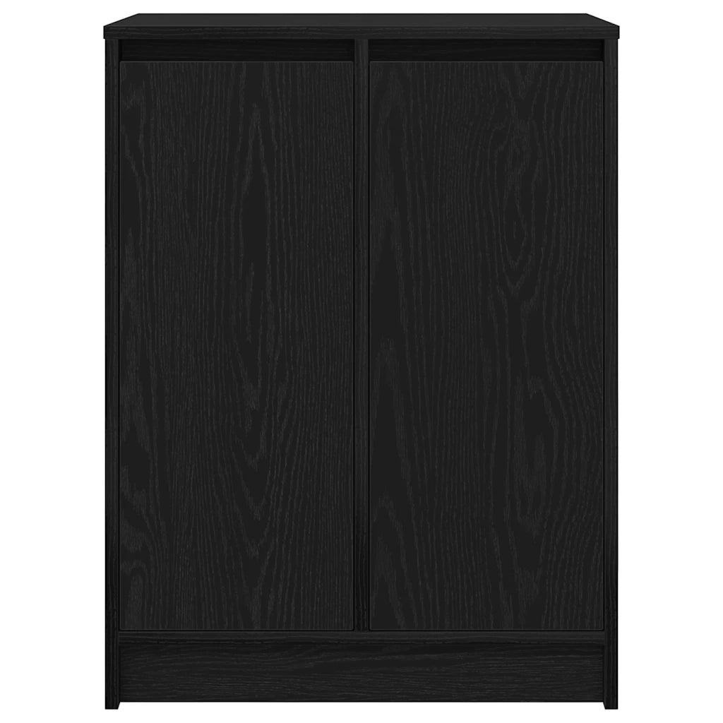 Scarpiera Rovere Nero 57x34x76 cm in Legno Multistrato